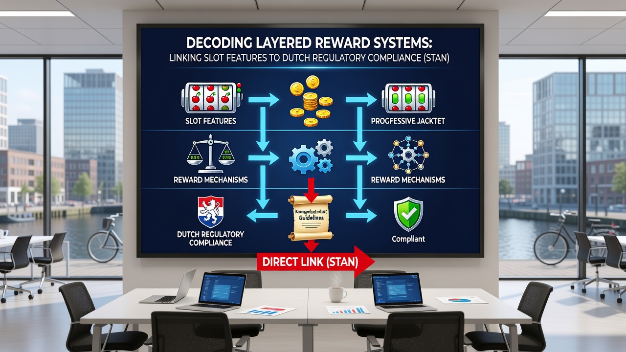 Diagram van slot features gekoppeld aan Nederlandse regelgeving en beloningslagen