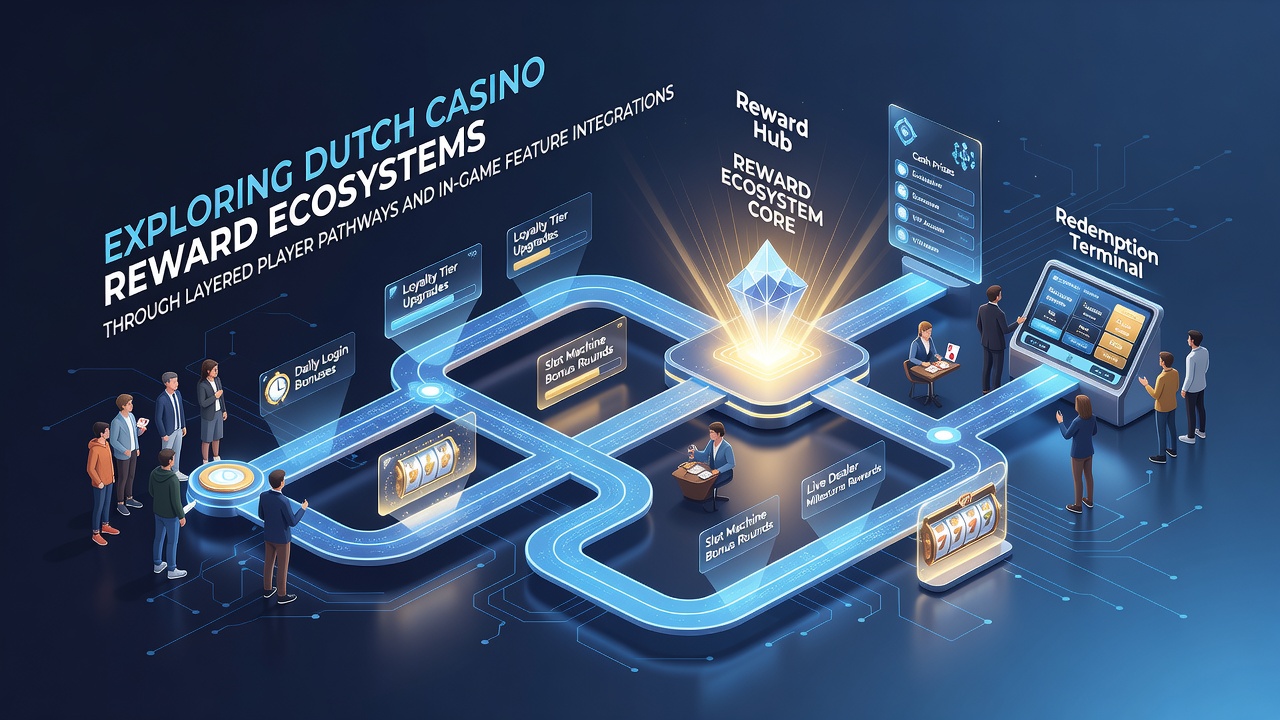 Overzicht van gelaagde beloningssystemen in Nederlandse casino platforms met spelerpaden en integraties