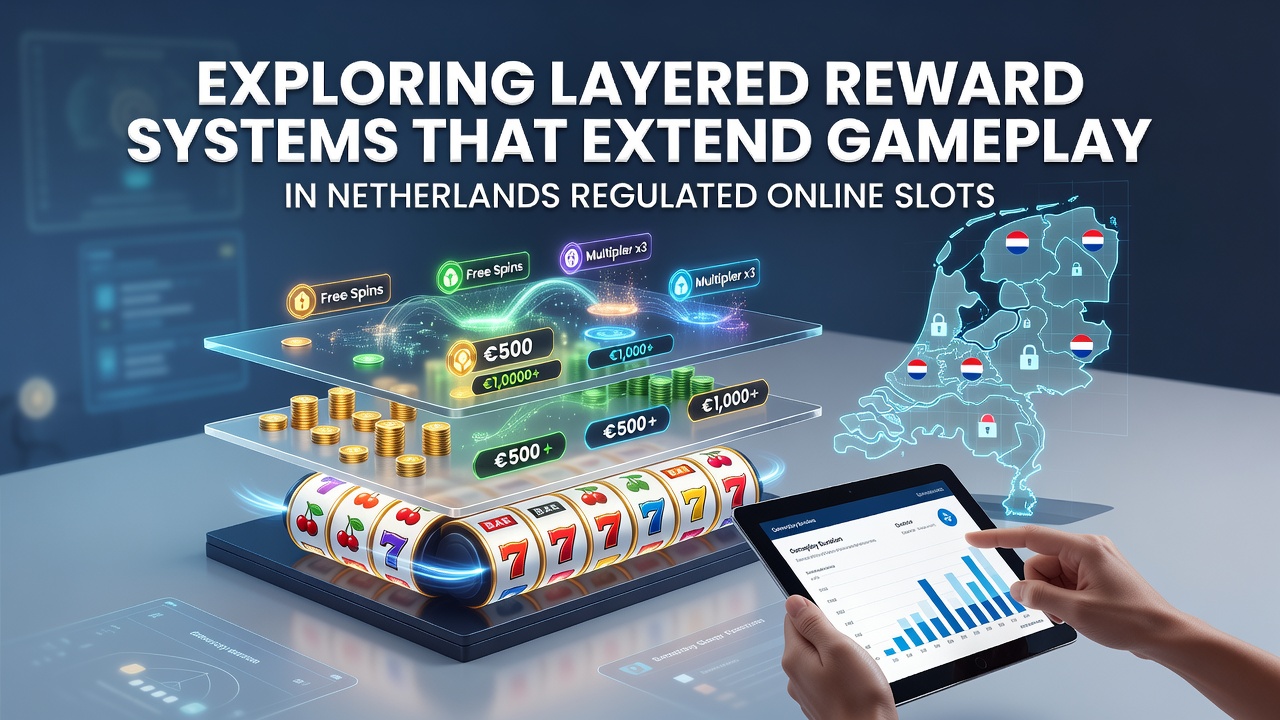 Illustratie van gelaagde beloningsstructuren in Nederlandse gereguleerde online slots met verschillende niveaus en uitbetalingen