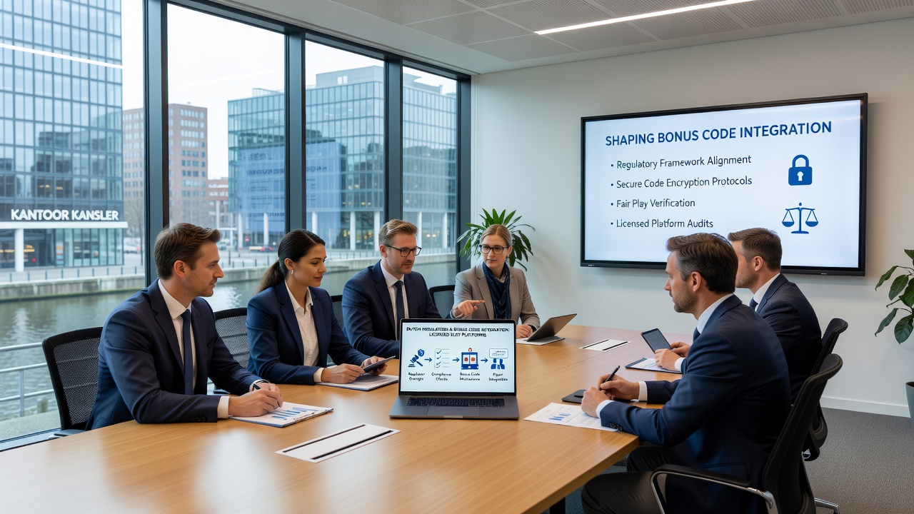 Weergave van slotplatform interface met geïntegreerde bonuscode verificatie