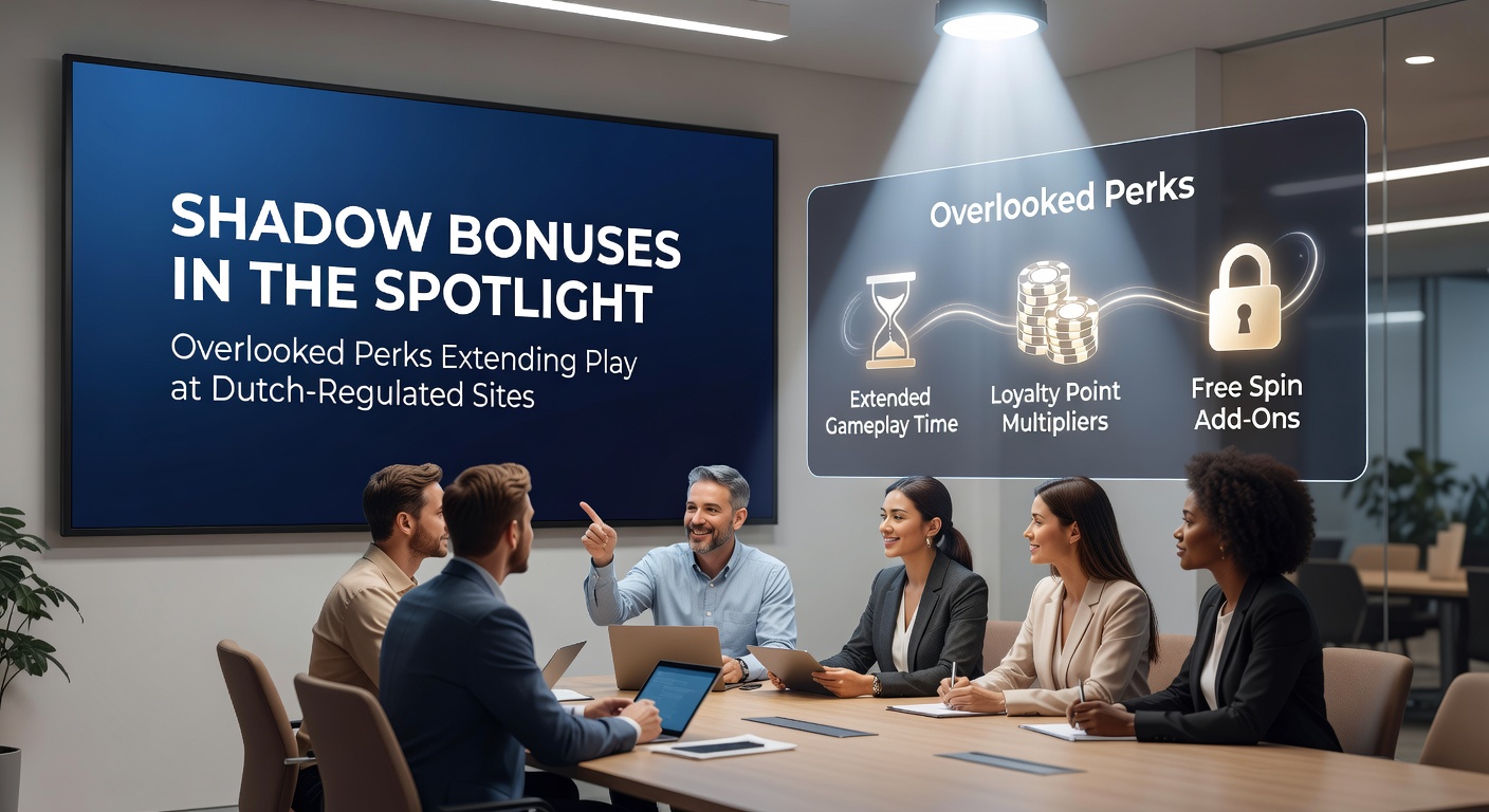 Voorbeeldscherm van een shadow bonus dashboard op een Nederlands casino-platform, met iconen voor dagelijkse rewards en verliesrebates die sessies verlengen