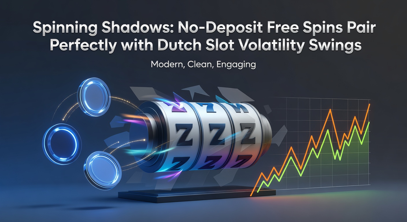 Dynamische slotrollen met schaduwachtige effecten en free spins-symbolen die volatiliteit illustreren in een Nederlandse casino-omgeving