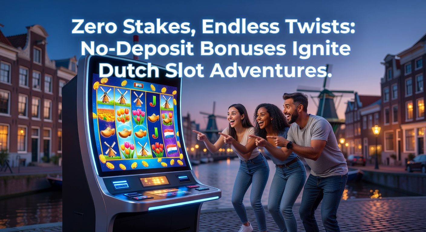 Dynamische weergave van een Nederlandse speler die free spins draait op een mobiel slotspel met bonusfeatures, inclusief explosieve winsten en no-deposit label